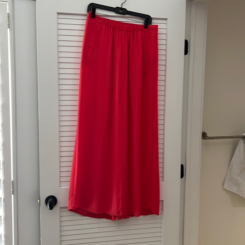 Zara plazzo orange pants